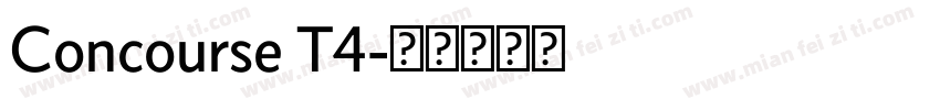 Concourse T4字体转换